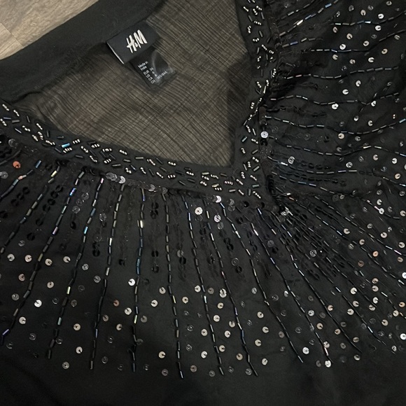 BEAUTIFUL Sheer Beaded Cover-Up - Picture 3 of 4